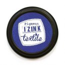 IZINK Pigment Textile, Textil Stempelkissen, 7cm &oslash; - indigo