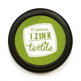 IZINK Pigment Textile, Textil Stempelkissen, 7cm ø - absinthe