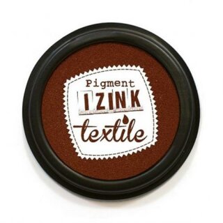 IZINK Pigment Textile, Textil Stempelkissen, 7cm ø - wood