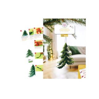 papier + ideen: Quilling Anleitung, Tannenbaum