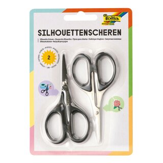 Kreativ-Silhouettenscheren, 2 Stück, ca. 10,5 cm