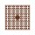 Pixel Hobby, Quadrat, 140 Pixel, Nr. 130 braun