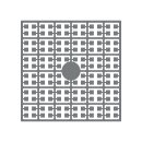 Pixel Hobby, Quadrat, 140 Pixel, Nr. 172 dunkelgrau