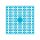 Pixel Hobby, Quadrat, 140 Pixel, Nr. 198 himmelblau