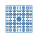 Pixel Hobby, Quadrat, 140 Pixel, Nr. 294 mittelblau