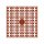 Pixel Hobby, Quadrat, 140 Pixel, Nr. 353 rotbraun