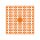 Pixel Hobby, Quadrat, 140 Pixel, Nr. 389 orange