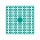 Pixel Hobby, Quadrat, 140 Pixel, Nr. 499 türkis