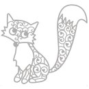 Delicate Die- Fox, 9,9x8,6cm, 1 Stück