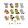 SIZZIX Framelits Die Set 18PK w/Stamps - Zodiac Animals - 662615