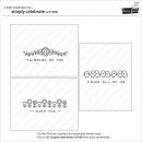 Lawn Fawn, clear stamp, simply celebrate