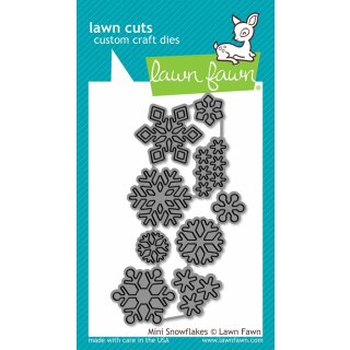 Lawn Fawn, lawn cuts/ Stanzschablone, mini snowflakes