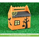 Lawn Fawn, lawn cuts/ Stanzschablone, scalloped treat box haunted house add-on