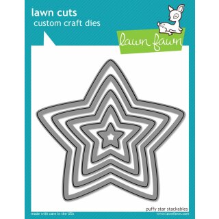 Lawn Fawn, lawn cuts/ Stanzschablone, puffy star stackables