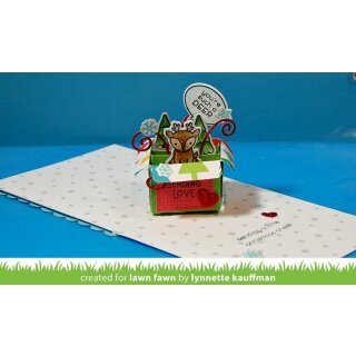 Lawn Fawn, lawn cuts/ Stanzschablone, mini pop-up box