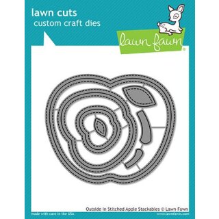 Lawn Fawn, lawn cuts/ Stanzschablone, outside in stitched apple stackables