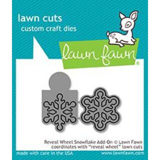 Lawn Fawn, lawn cuts/ Stanzschablone, reveal wheel snowflake add-on