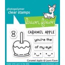 Lawn Fawn, clear stamp, caramel apple