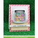 Lawn Fawn, clear stamp, how you bean? conversation heart add-on
