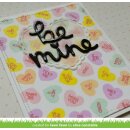 Lawn Fawn, clear stamp, how you bean? conversation heart add-on