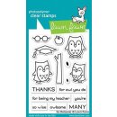 Lawn Fawn, clear stamp, so owlsome