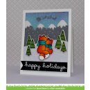 Lawn Fawn, clear stamp, winter scripty sentiments