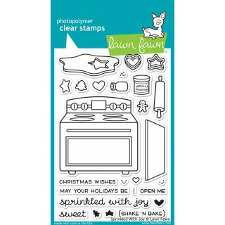Lawn Fawn, clear stamp, sprinkled with joy