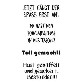 Stempel Clear, "Abgänger 2", A7