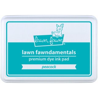 Lawn Fawn, lawn fawndamentals, premium dye ink pad, 55x85mm, peacock