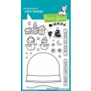 Lawn Fawn, clear stamp, ready, set, snow
