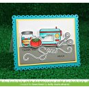 Lawn Fawn, clear stamp, sewn with love