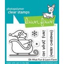 Lawn Fawn, clear stamp, oh what fun
