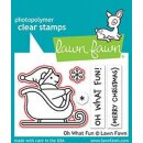 Lawn Fawn, clear stamp, oh what fun