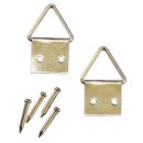 Bildaufhänger-Messing, 10mm, 10 Stück