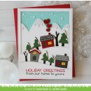 Lawn Fawn, clear stamp, winter village