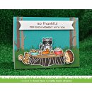 Lawn Fawn, lawn cuts/ Stanzschablone, stitched woodgrain backdrop