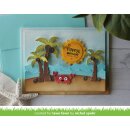 Lawn Fawn, clear stamp, tiny tag sayings: birthday