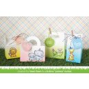 Lawn Fawn, clear stamp, tiny tag sayings: birthday