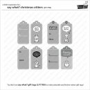 Lawn Fawn, clear stamp, say what? christmas critters