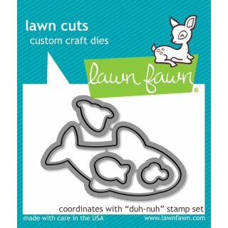 Lawn Fawn, lawn cuts/ Stanzschablone, shark/duh-nuh