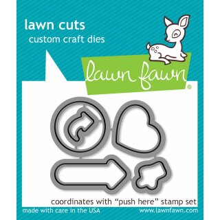 Lawn Fawn, lawn cuts/ Stanzschablone, push here