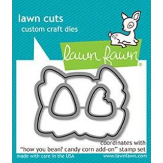 Lawn Fawn, lawn cuts/ Stanzschablone, how you bean? candy corn add-on