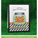 Lawn Fawn, clear stamp, how you bean? candy corn add-on