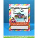 Lawn Fawn, clear stamp, village shops