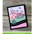 Lawn Fawn, clear stamp, village shops