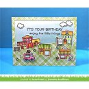 Lawn Fawn, clear stamp, village shops