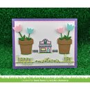 Lawn Fawn, clear stamp, village shops