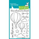 Lawn Fawn, clear stamp, blue skies
