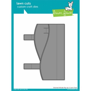 Lawn Fawn, lawn cuts/ Stanzschablone, stitched hillside pop-up