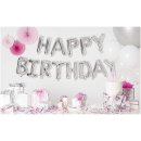 Folienballon HAPPY BIRTHDAY,Silber, 13tlg., ca. 36cm